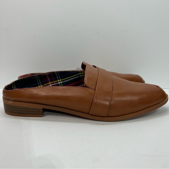 torrid Shoes - Torrid Cognac Faux Leather Loafer Mule Slip-Ons